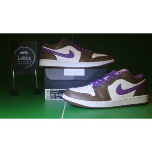 Jordan 1 Low Purple Mocha - Size 10.5M